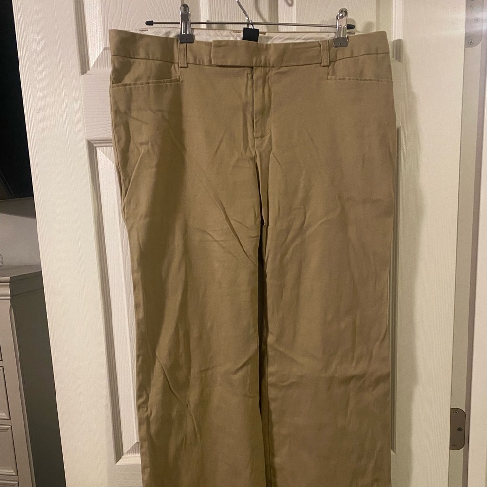 Gap regular fit flare stretch trousers